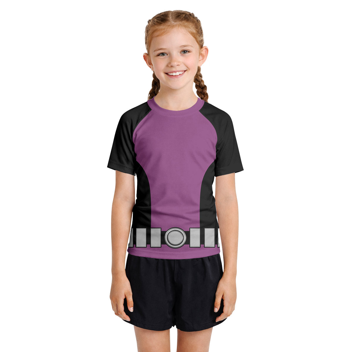 Teen Titans Beast Boy Kids Rash Guard