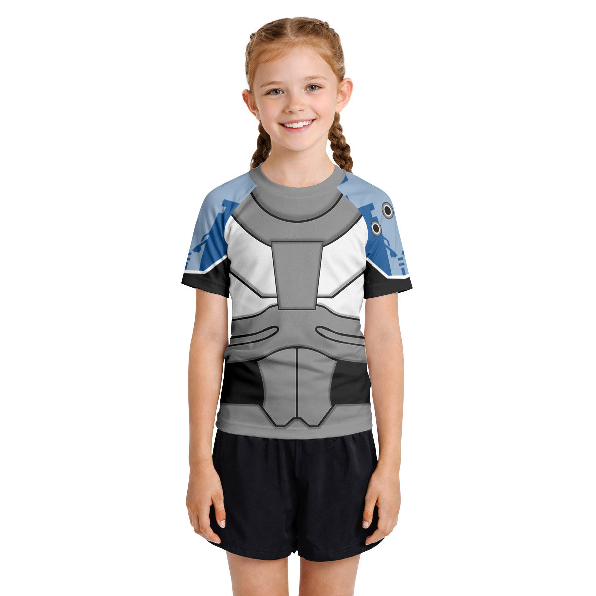 Teen Titans Cyborg Kids Rash Guard