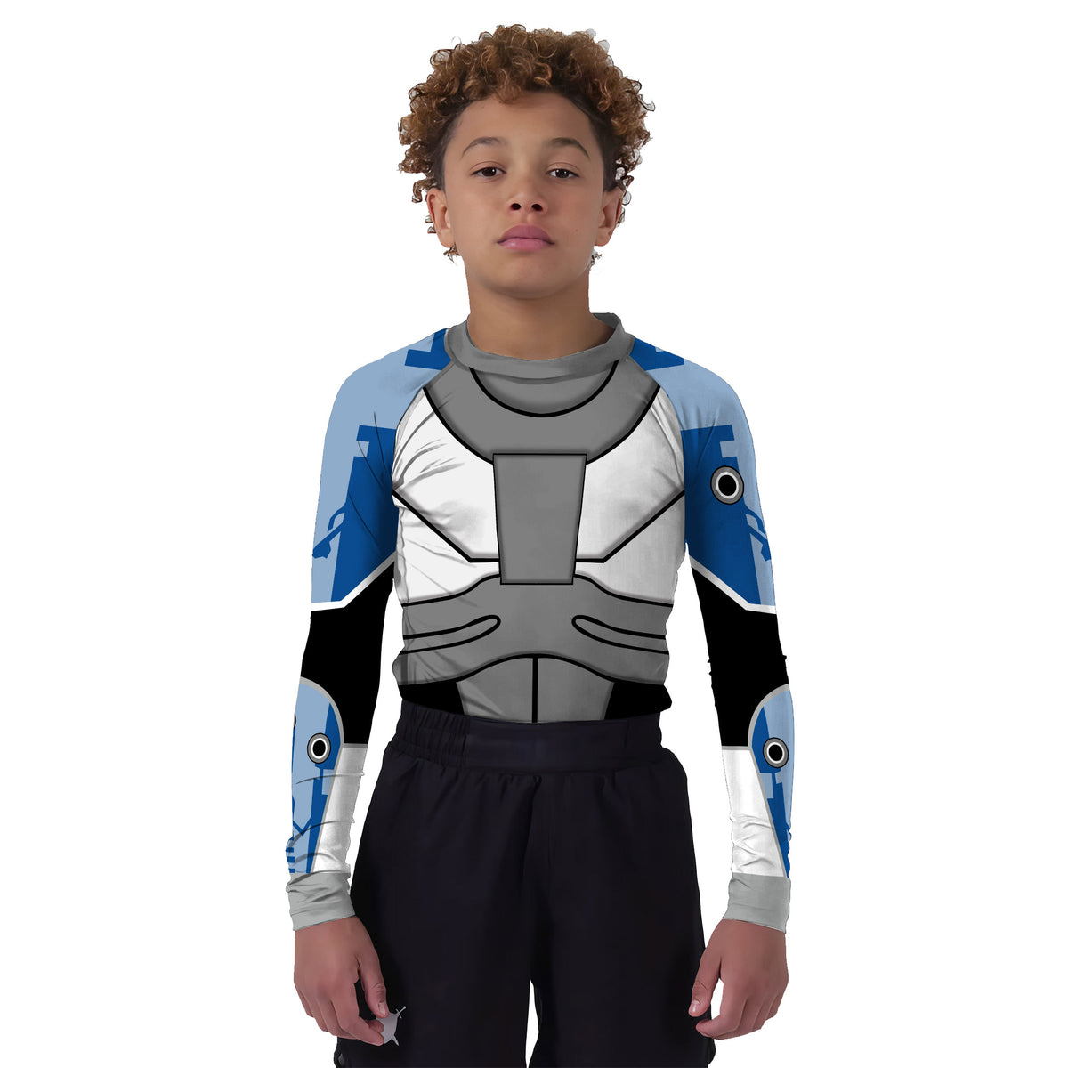 Teen Titans Cyborg Kids Rash Guard