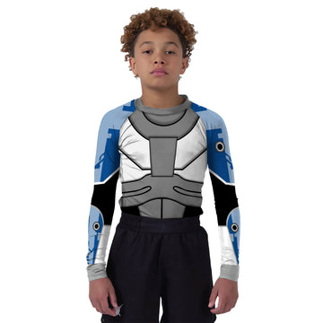 Teen Titans Cyborg Kids Rash Guard