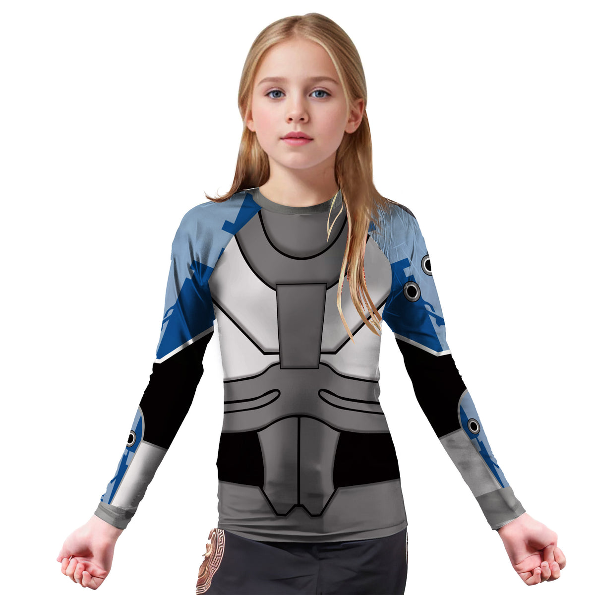 Teen Titans Cyborg Kids Rash Guard