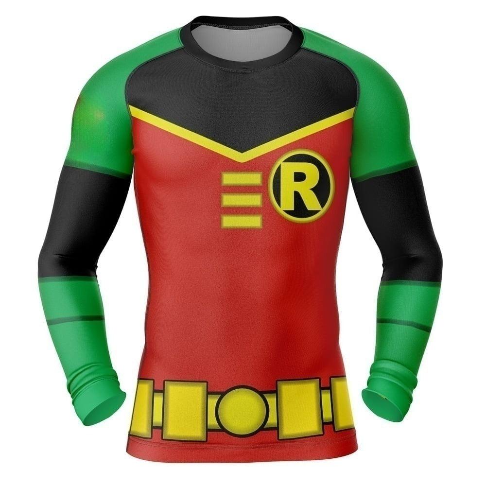 Teen Titans Robin Cosplay Rash Guard | Athletic Wear