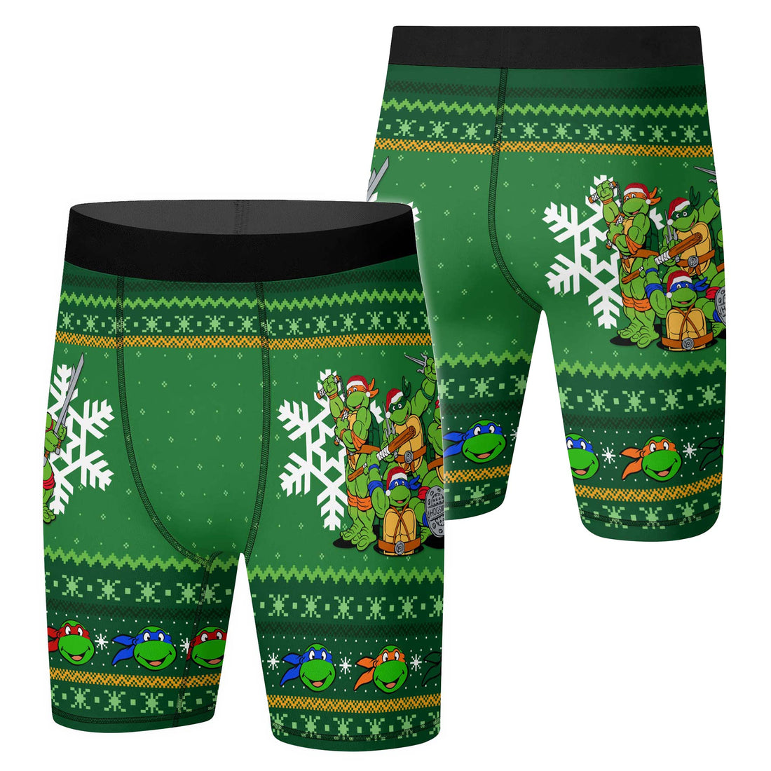Teenage Mutant Ninja Turtles Christmas Compression Shorts