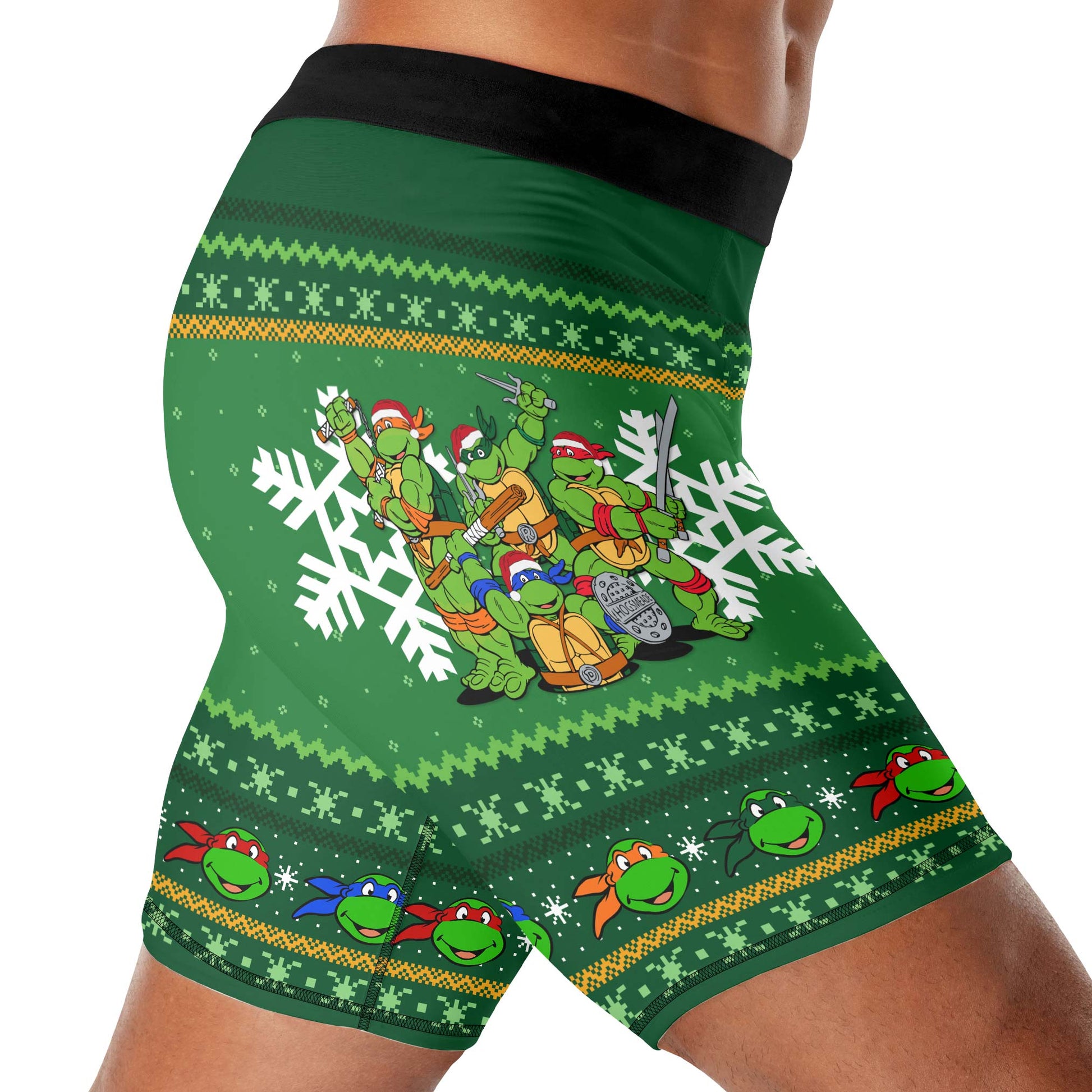 Teenage Mutant Ninja Turtles Christmas Compression Shorts