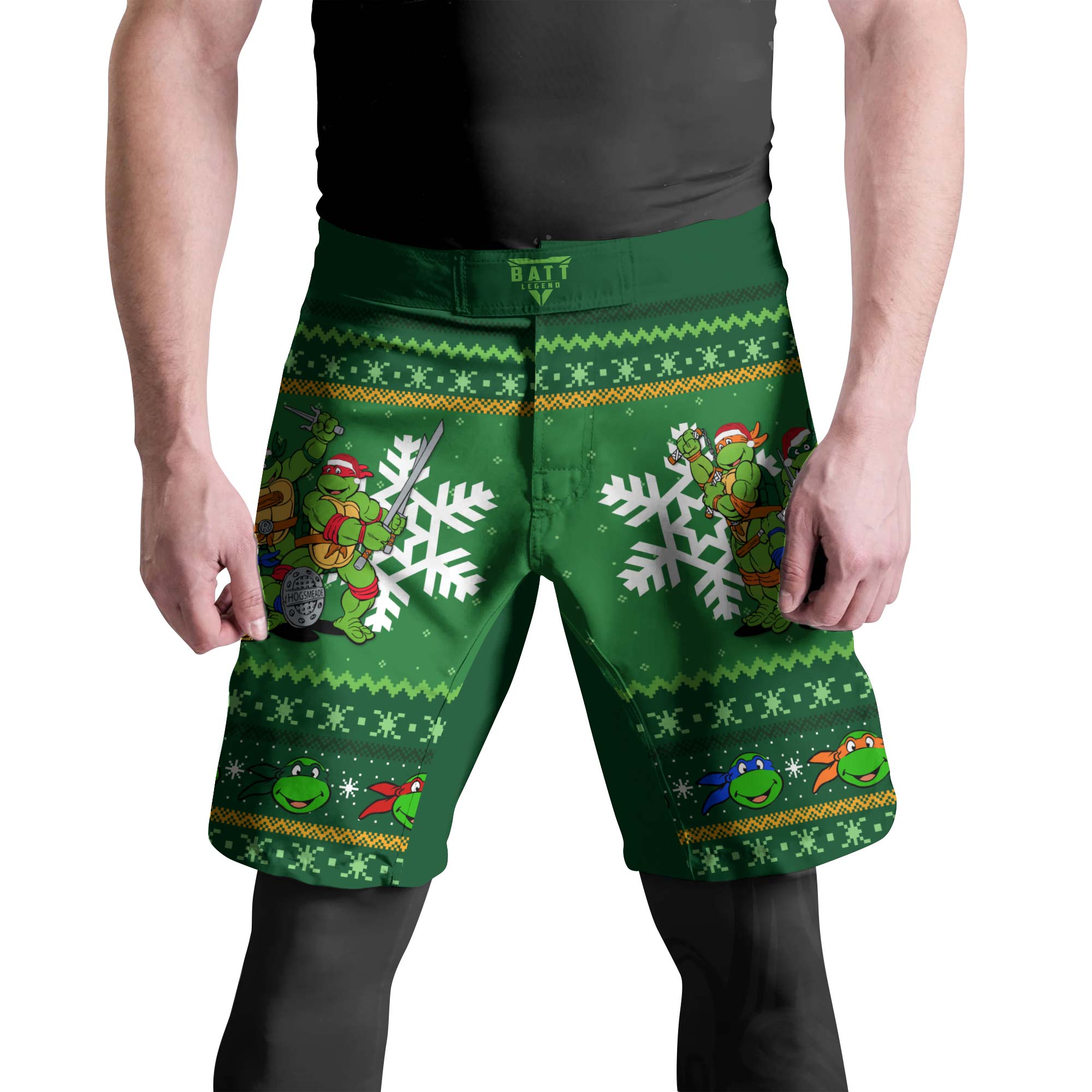 Teenage Mutant Ninja Turtles Christmas Fight Shorts