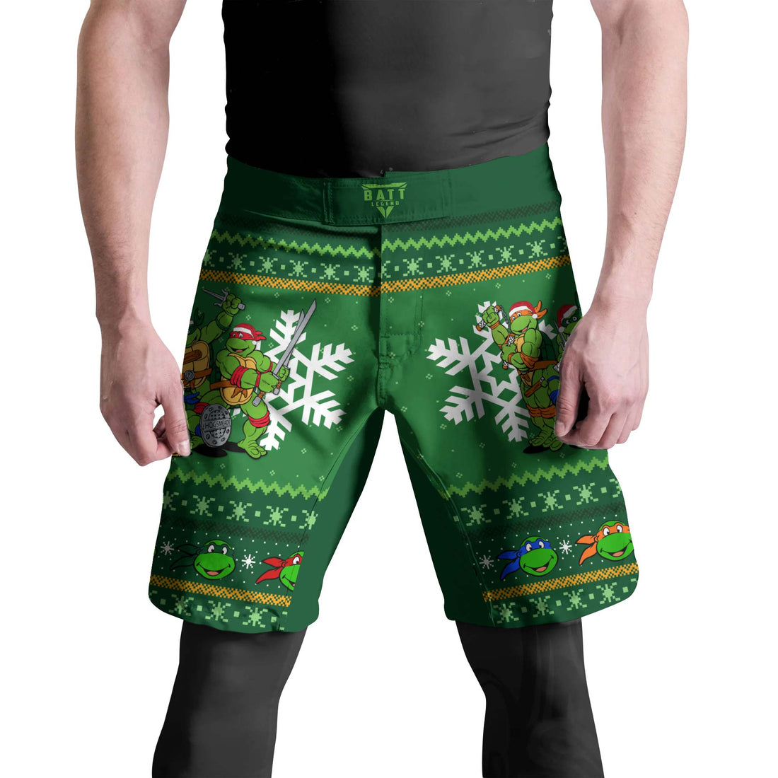 Teenage Mutant Ninja Turtles Christmas Fight Shorts