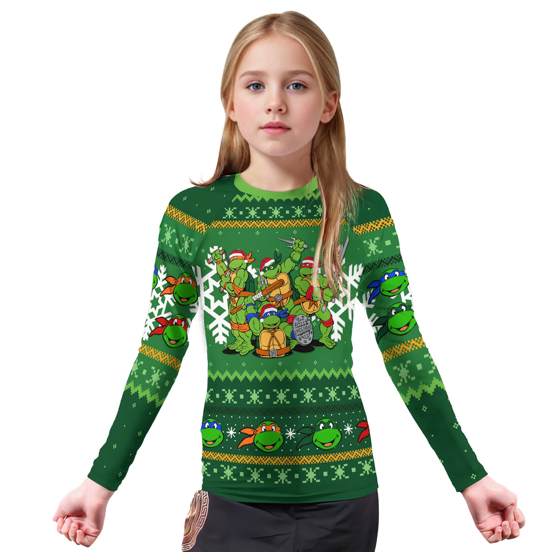 Teenage Mutant Ninja Turtles Christmas Kids Rash Guard