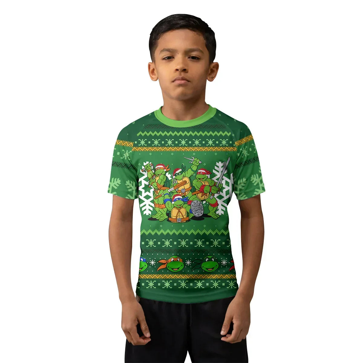 Teenage Mutant Ninja Turtles Christmas Kids Rash Guard