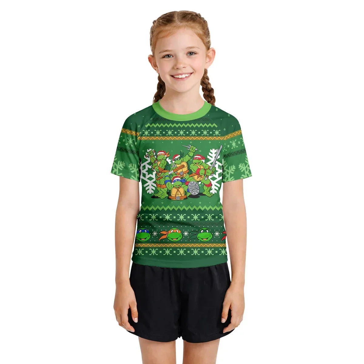 Teenage Mutant Ninja Turtles Christmas Kids Rash Guard