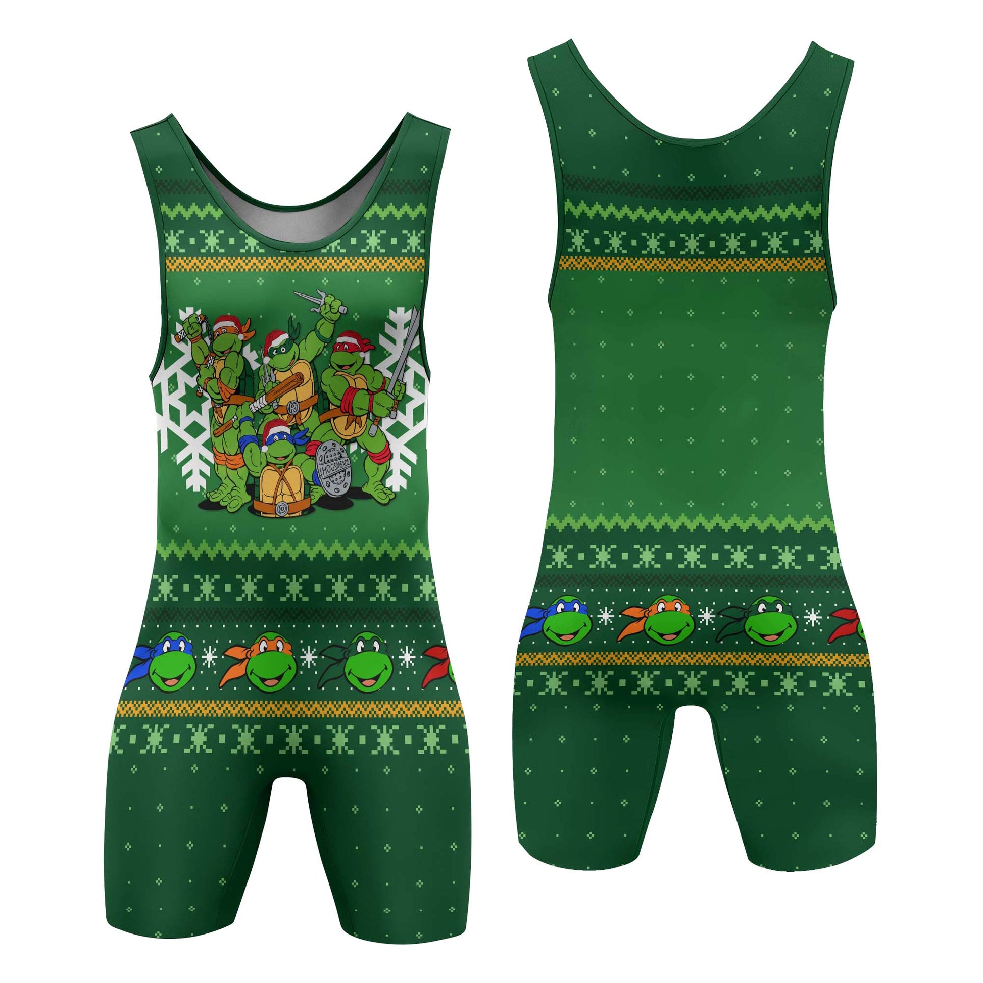 Teenage Mutant Ninja Turtles Christmas Wrestling Singlet