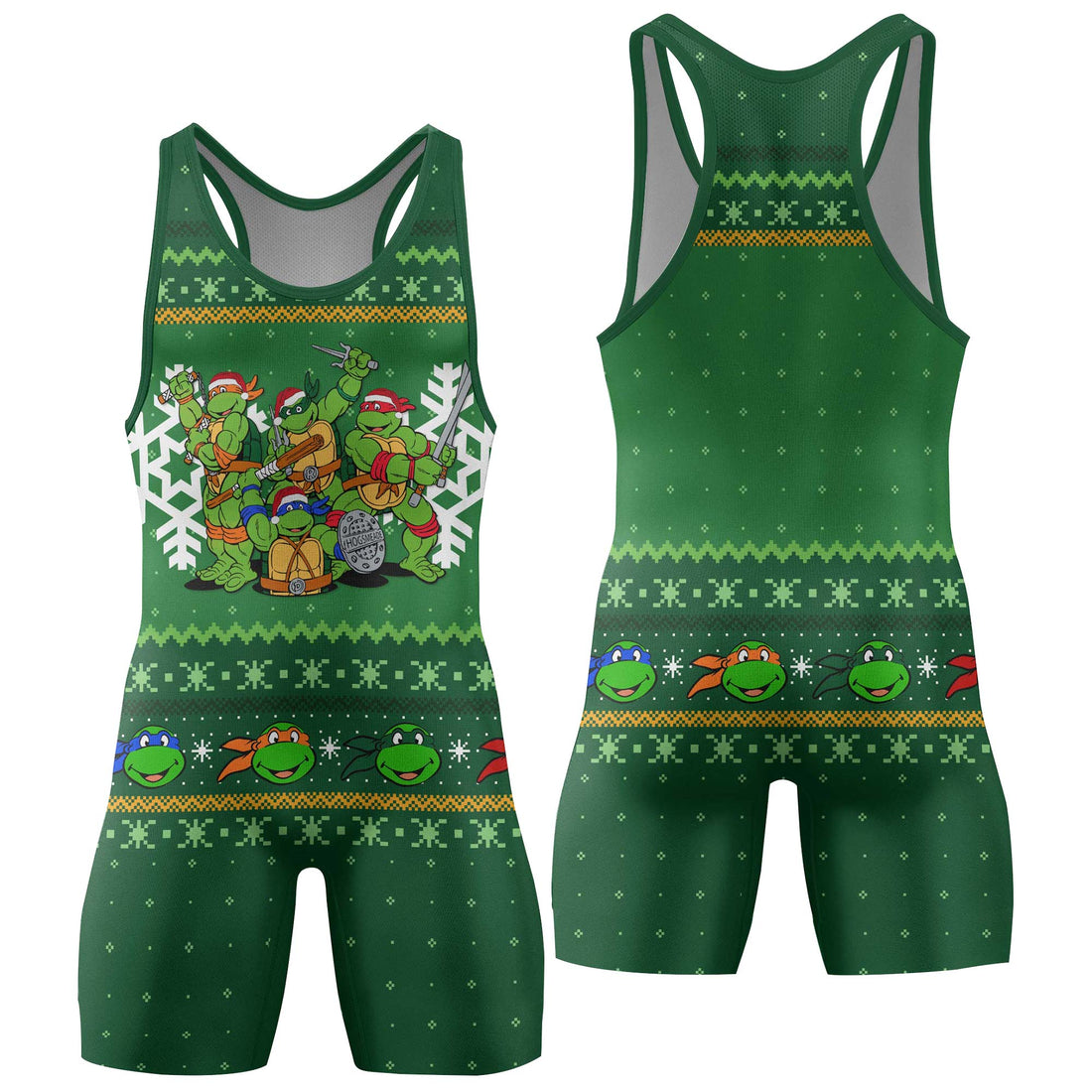 Teenage Mutant Ninja Turtles Christmas Wrestling Singlet