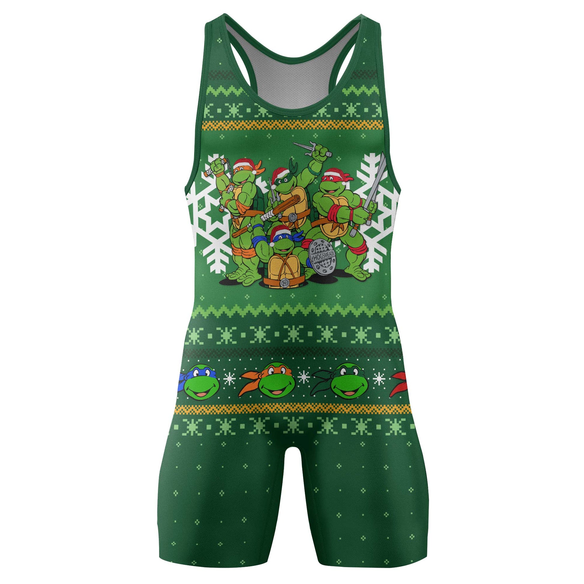 Teenage Mutant Ninja Turtles Christmas Wrestling Singlet