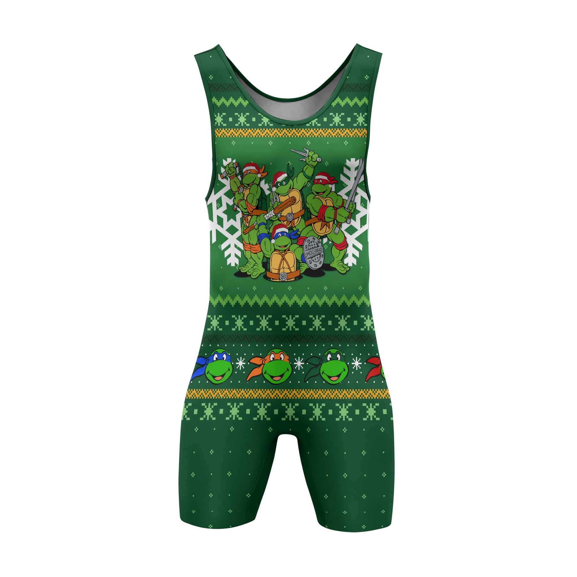 Teenage Mutant Ninja Turtles Christmas Wrestling Singlet