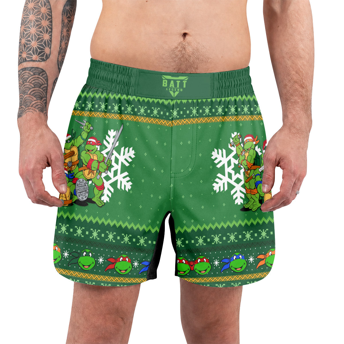 Teenage Mutant Ninja Turtles Christmas Grappling Shorts