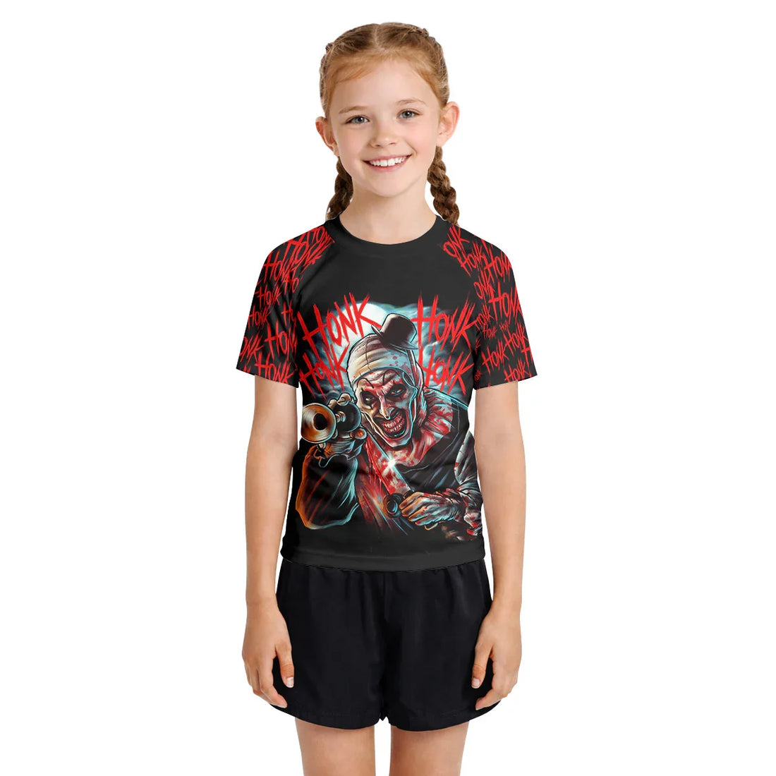 Terrifier Killer Clown Kids Rash Guard