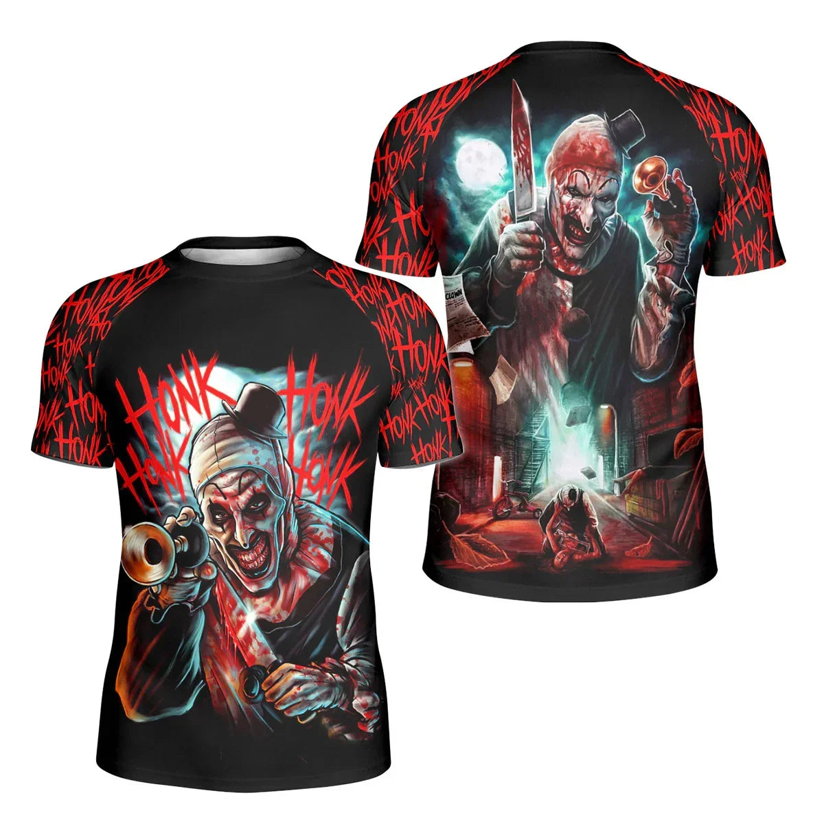 Terrifier Killer Clown Kids Rash Guard