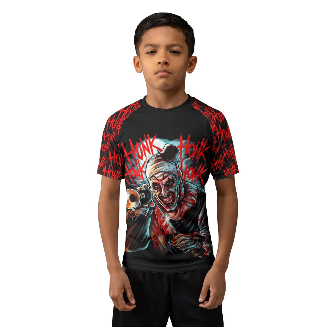Terrifier Killer Clown Kids Rash Guard