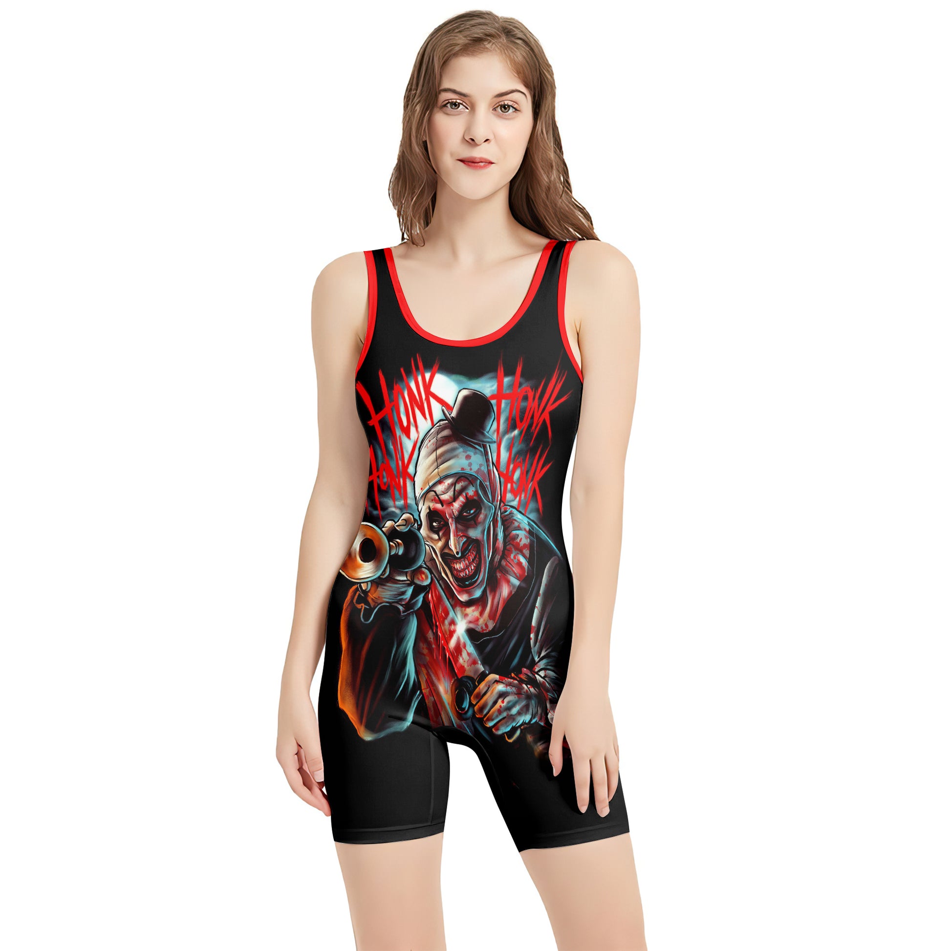 Terrifier Killer Clown Wrestling Singlet