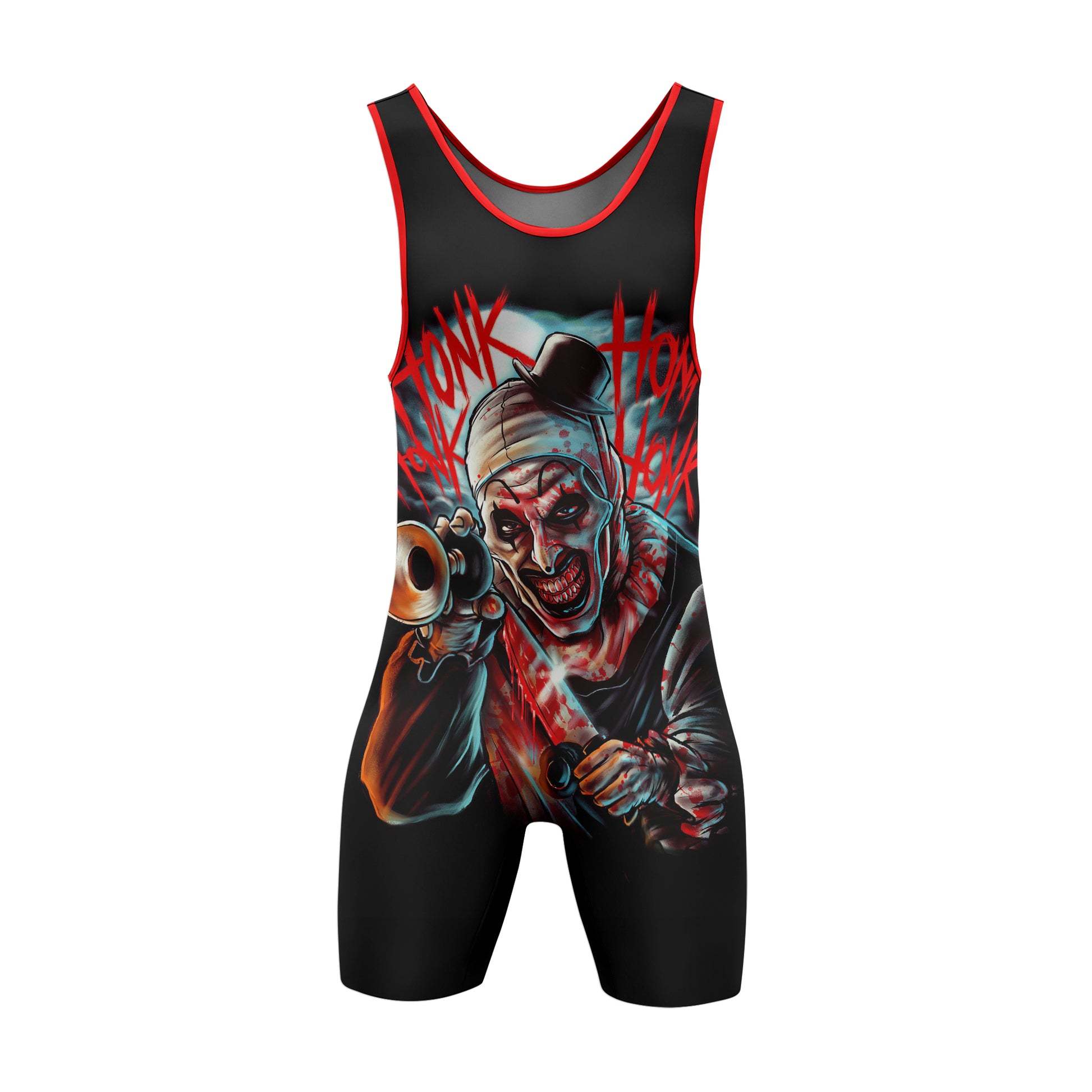 Terrifier Killer Clown Wrestling Singlet