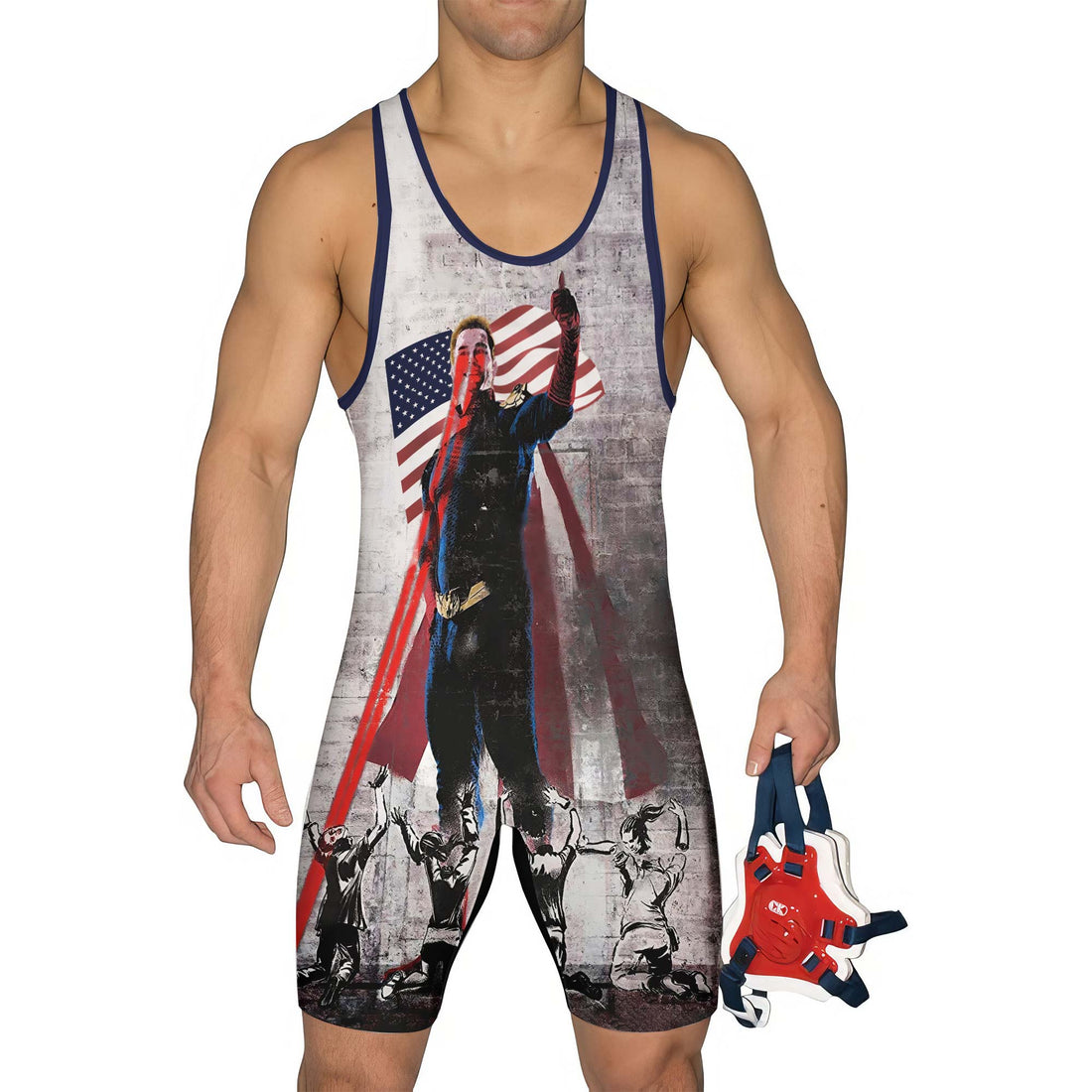 The Boys Freedom Camp Wrestling Singlet
