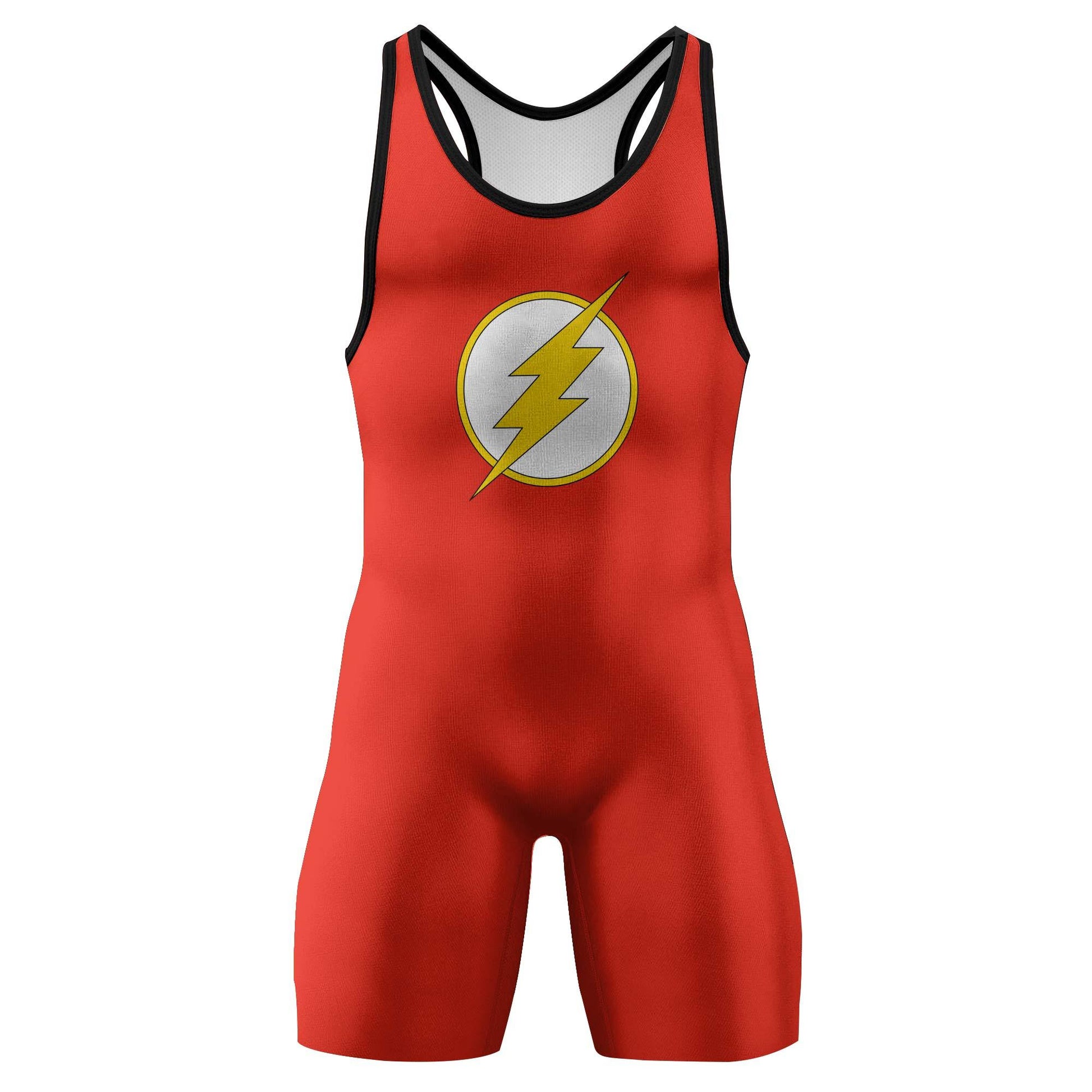 The Flash Symbol Wrestling Singlet