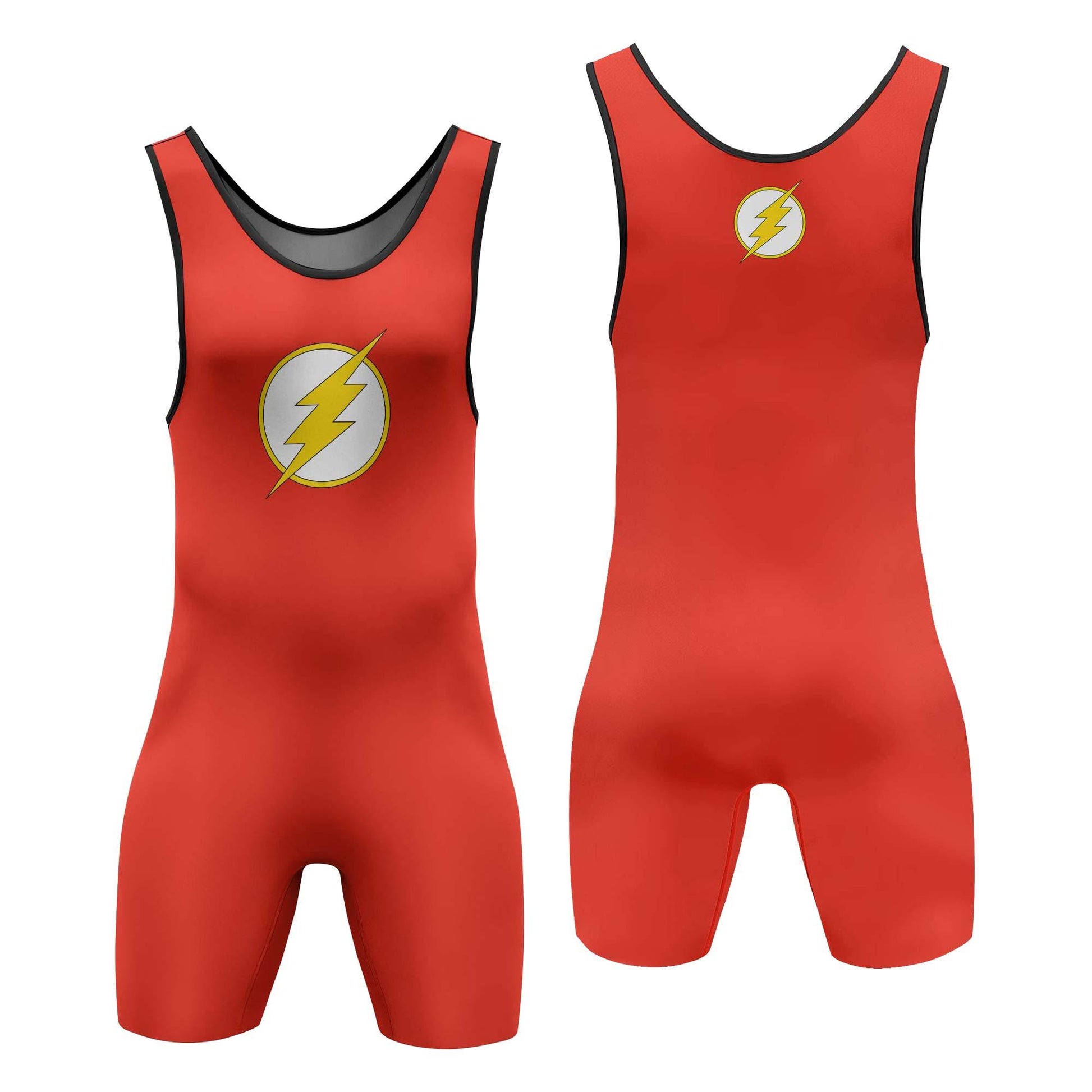 The Flash Symbol Wrestling Singlet
