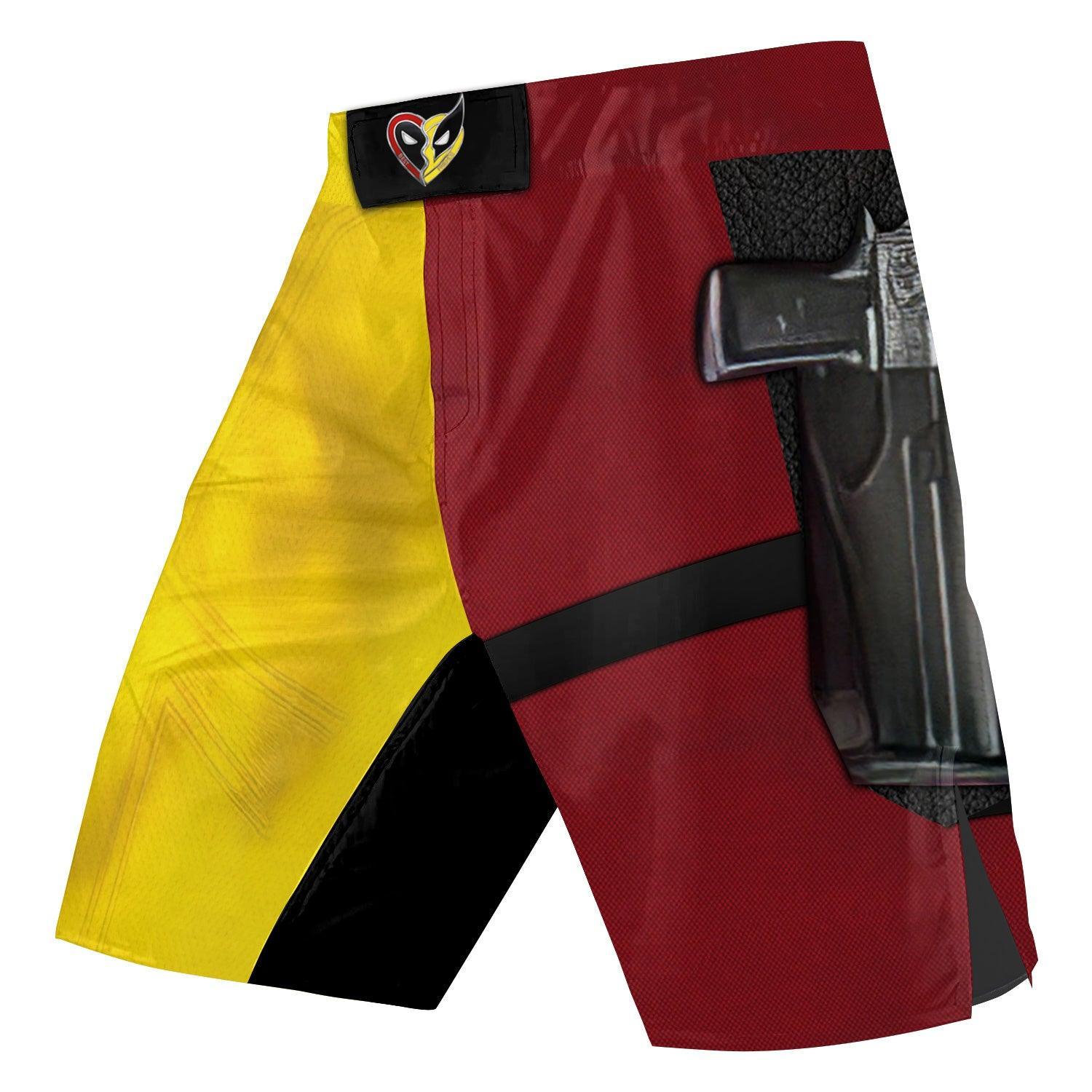 The Half Deadpool And Wolverine Fight Shorts