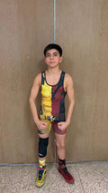 The Half Deadpool And Wolverine Wrestling Singlet