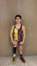 The Half Deadpool And Wolverine Wrestling Singlet