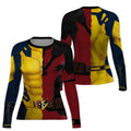 The Half Deadpool And Wolverine Rash Guard