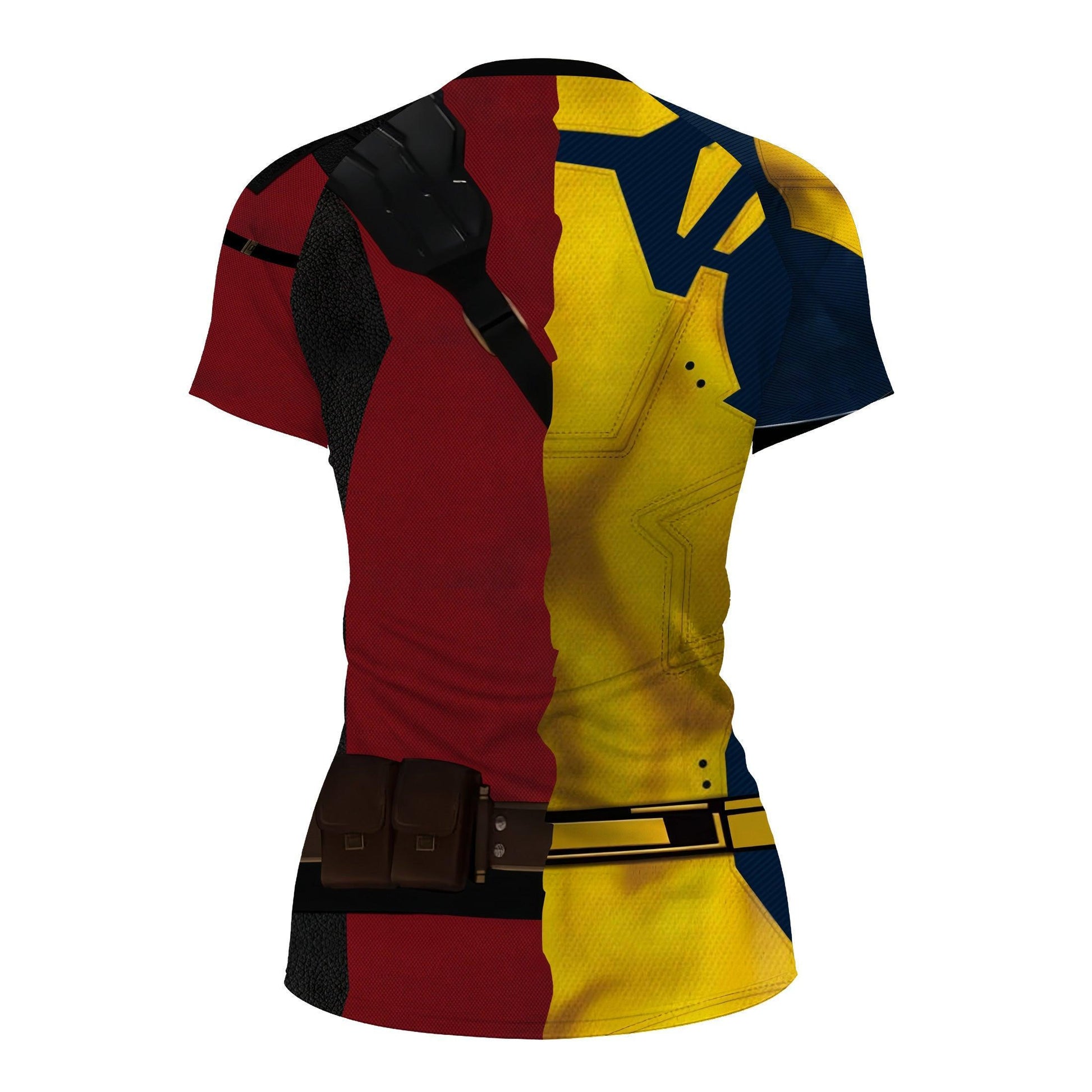 The Half Deadpool And Wolverine Rash Guard