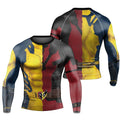 The Half Deadpool And Wolverine Rash Guard