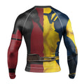 The Half Deadpool And Wolverine Rash Guard