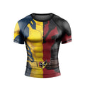 The Half Deadpool And Wolverine Rash Guard