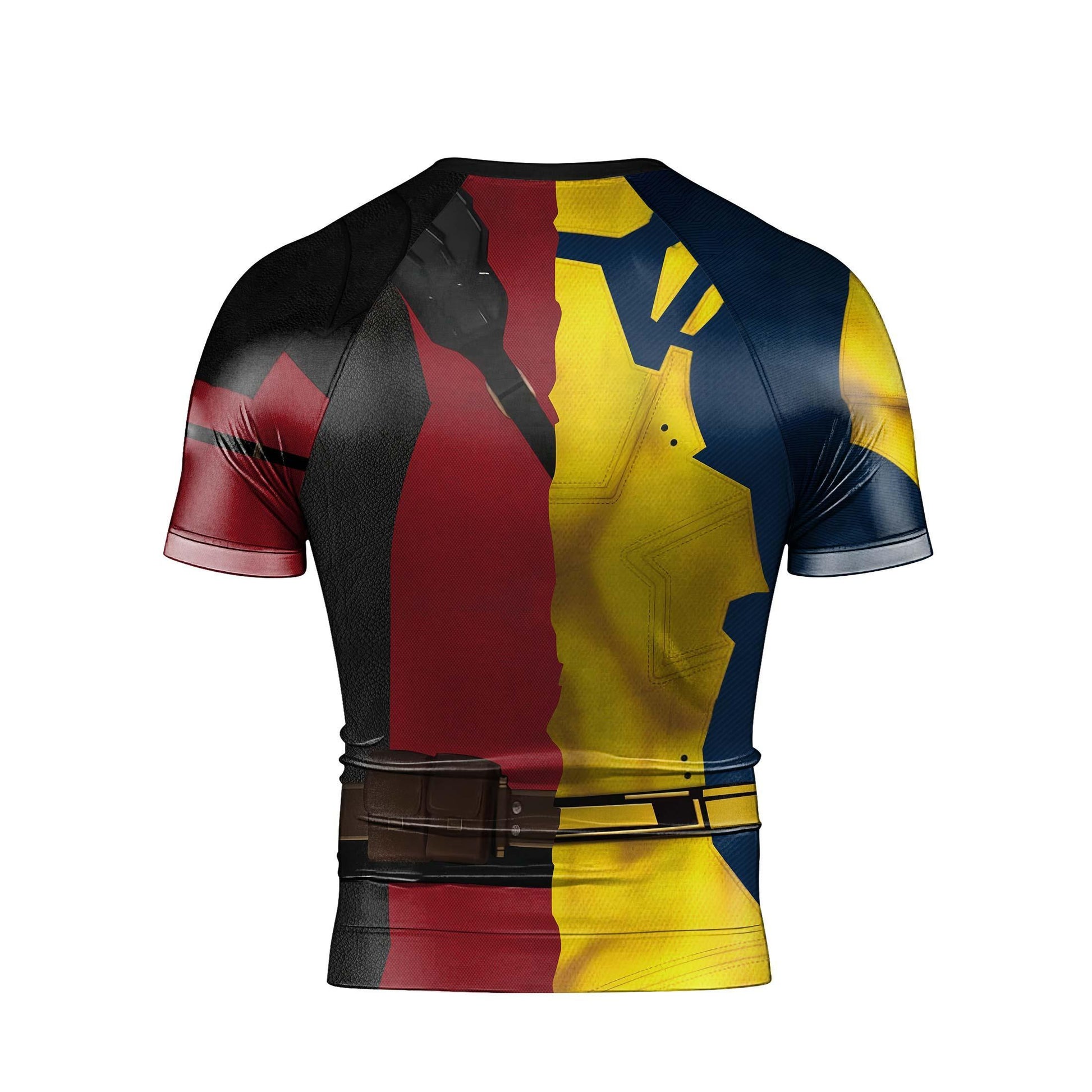 The Half Deadpool And Wolverine Rash Guard