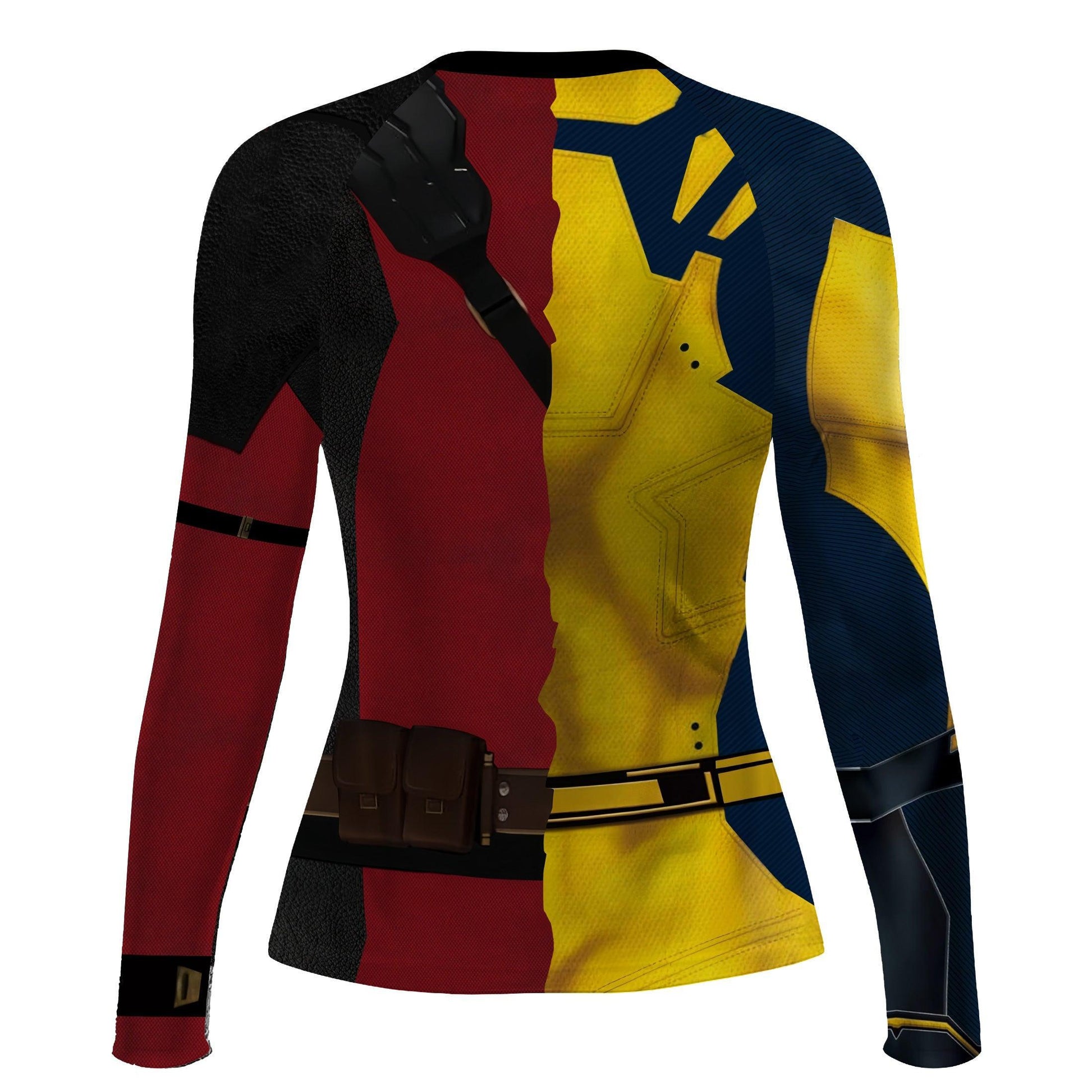 The Half Deadpool And Wolverine Rash Guard