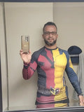 The Half Deadpool And Wolverine Rash Guard
