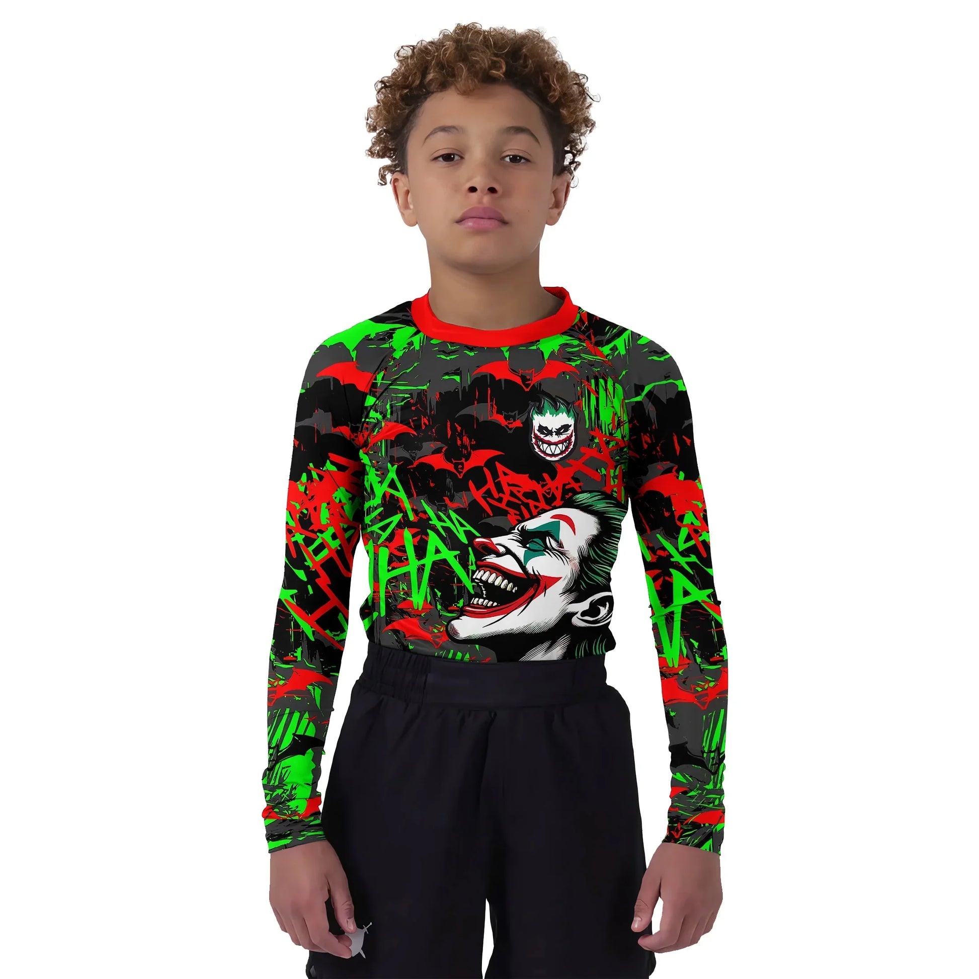 The Joker Laught Kids Rash Guard