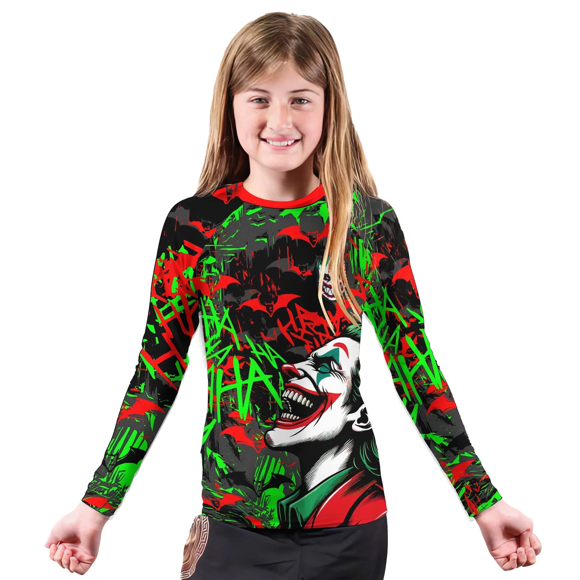 The Joker Laught Kids Rash Guard