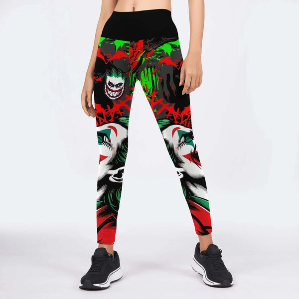 Injusticia - Batman de DC Comics Injusticia Joker Face Leggings de la Injusticia - Batman de DC Comics Injusticia Joker Face Leggings de la