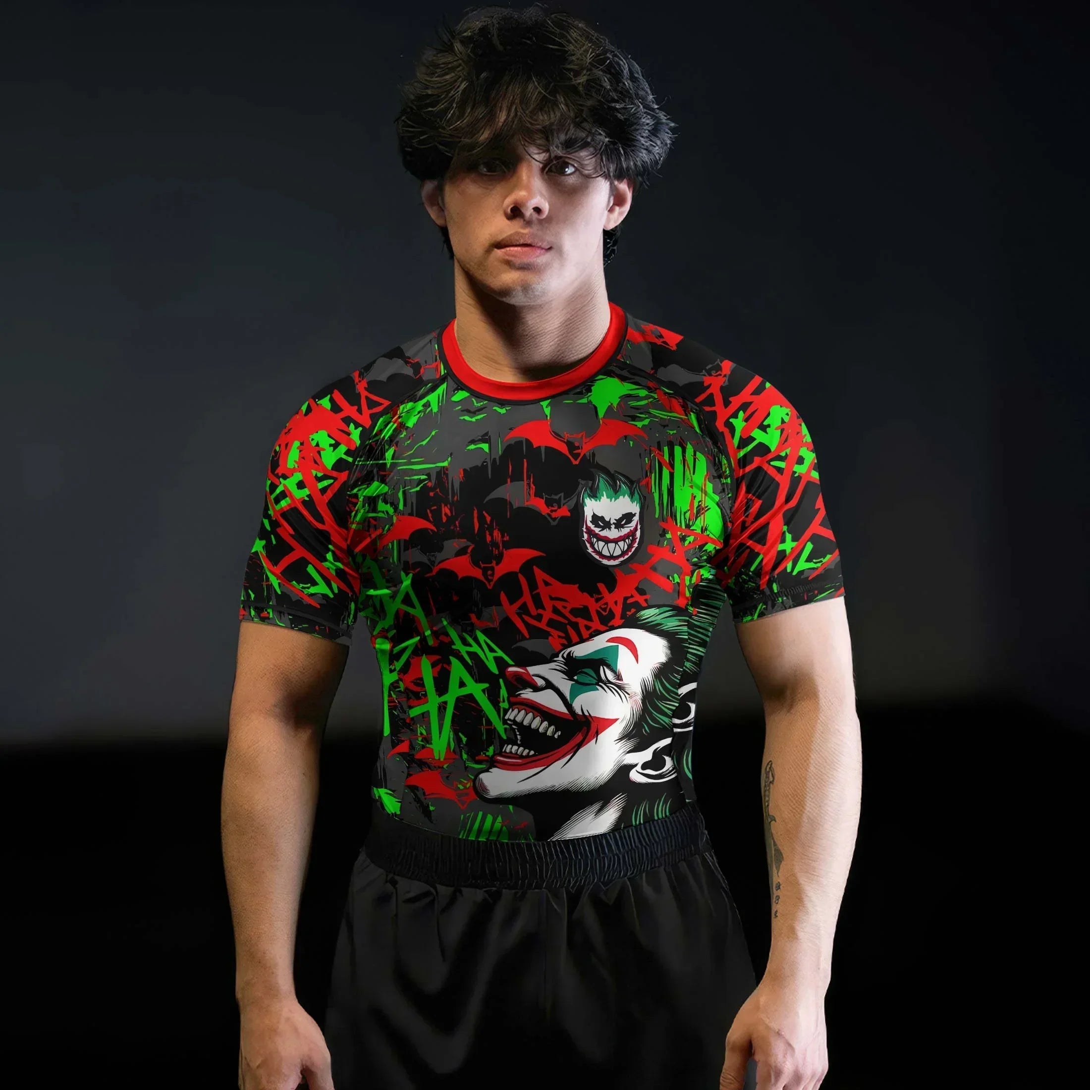 The Joker Laught Rash Guard for MMA & Fitness