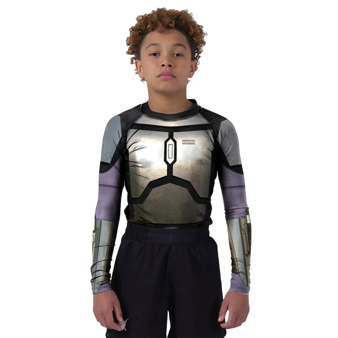 The Mandalorian Cosplay Kids Rash Guard