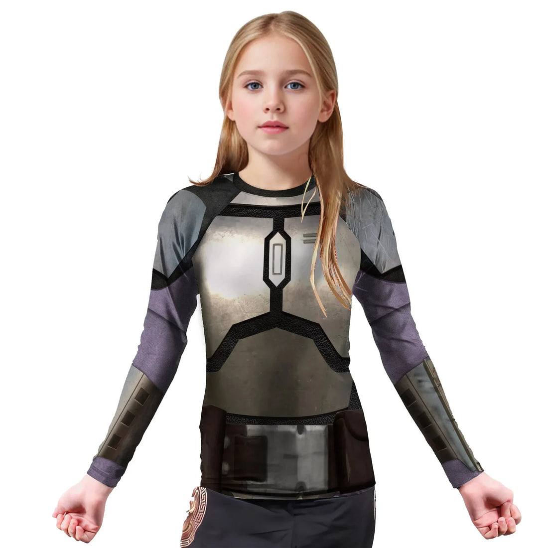 The Mandalorian Cosplay Kids Rash Guard