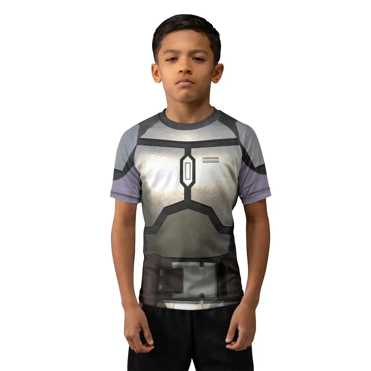The Mandalorian Cosplay Kids Rash Guard