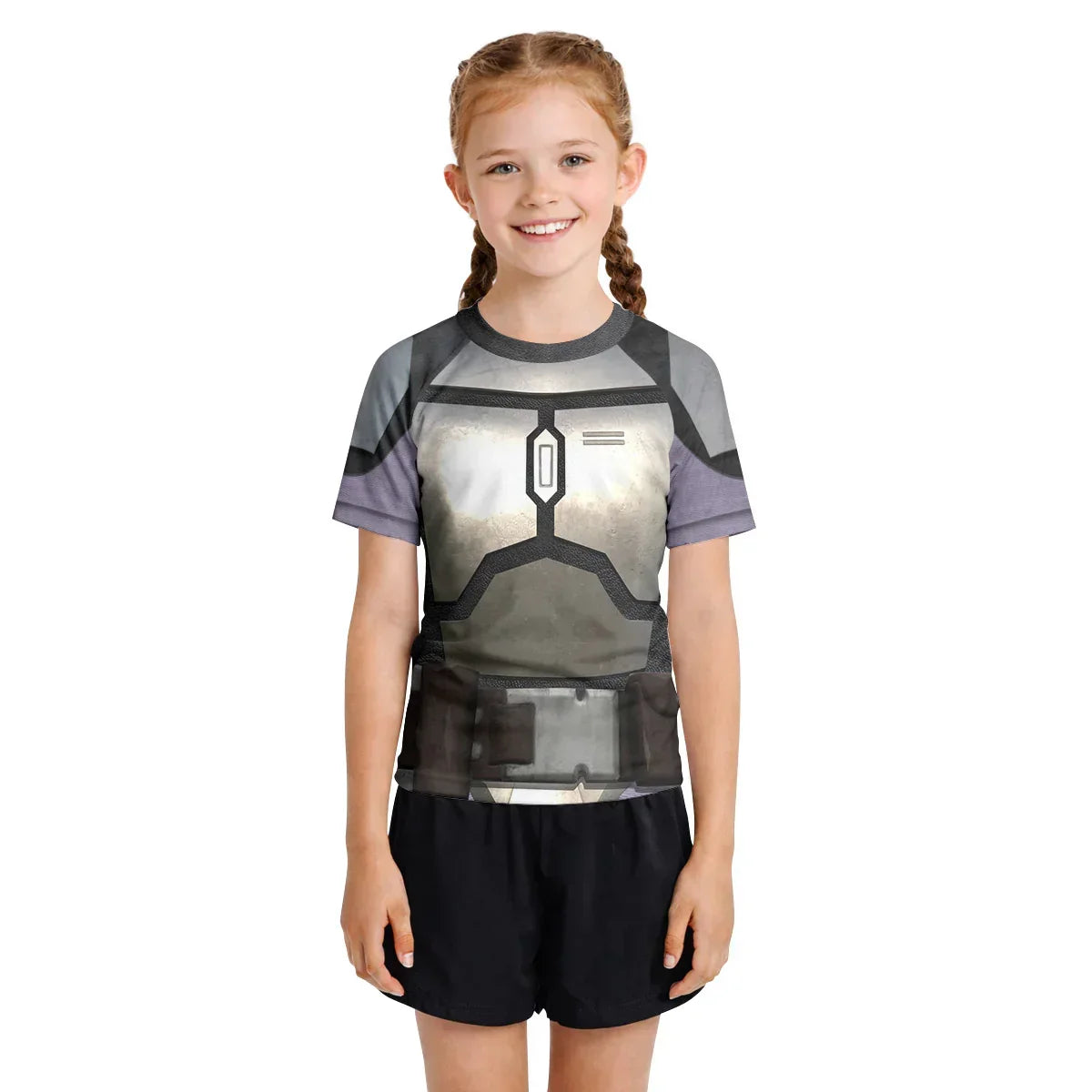 The Mandalorian Cosplay Kids Rash Guard