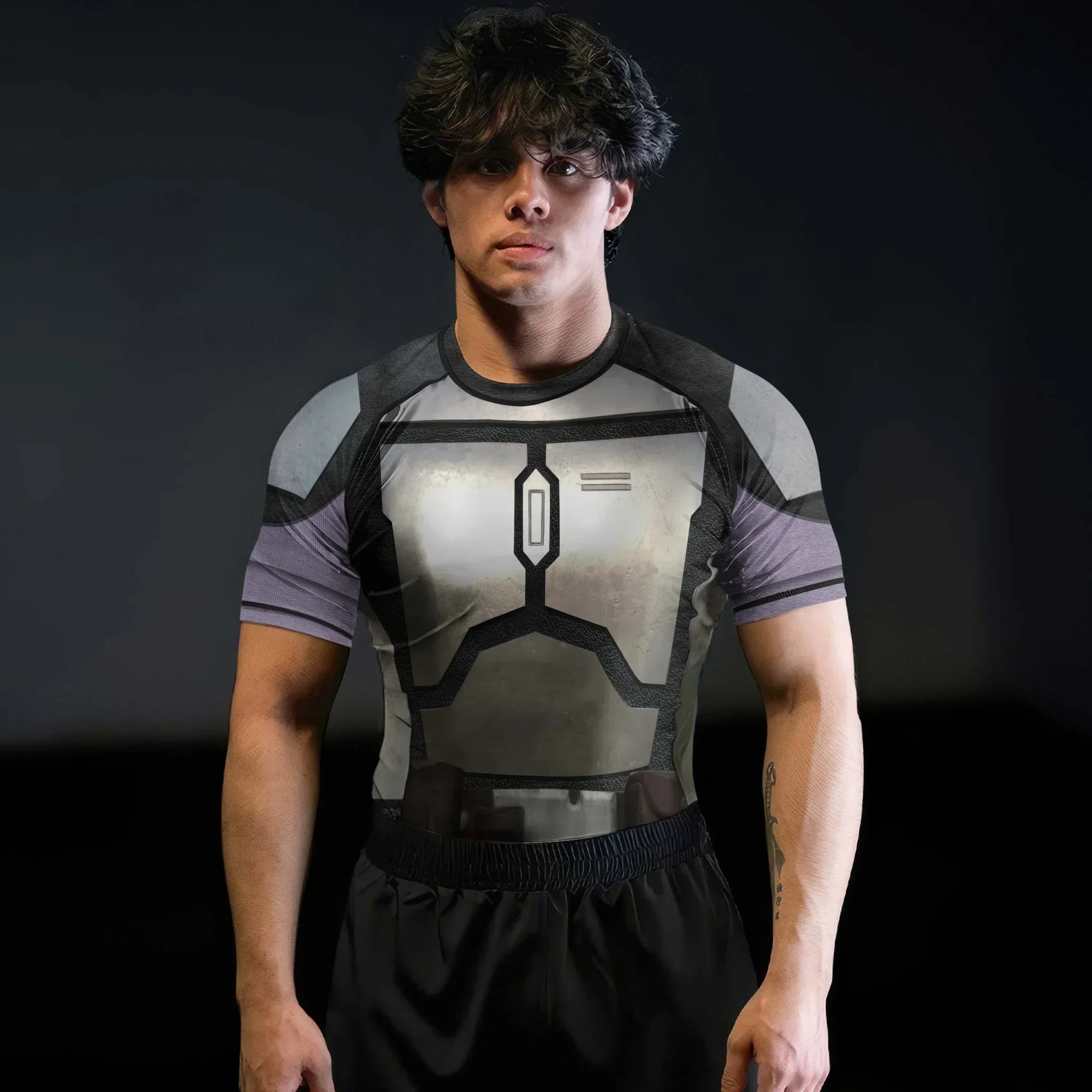 The Mandalorian Cosplay Rash Guard for MMA & Fitness