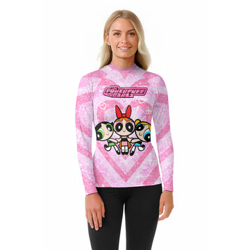 The Powerpuff Girls Heartbeat Rash Guard