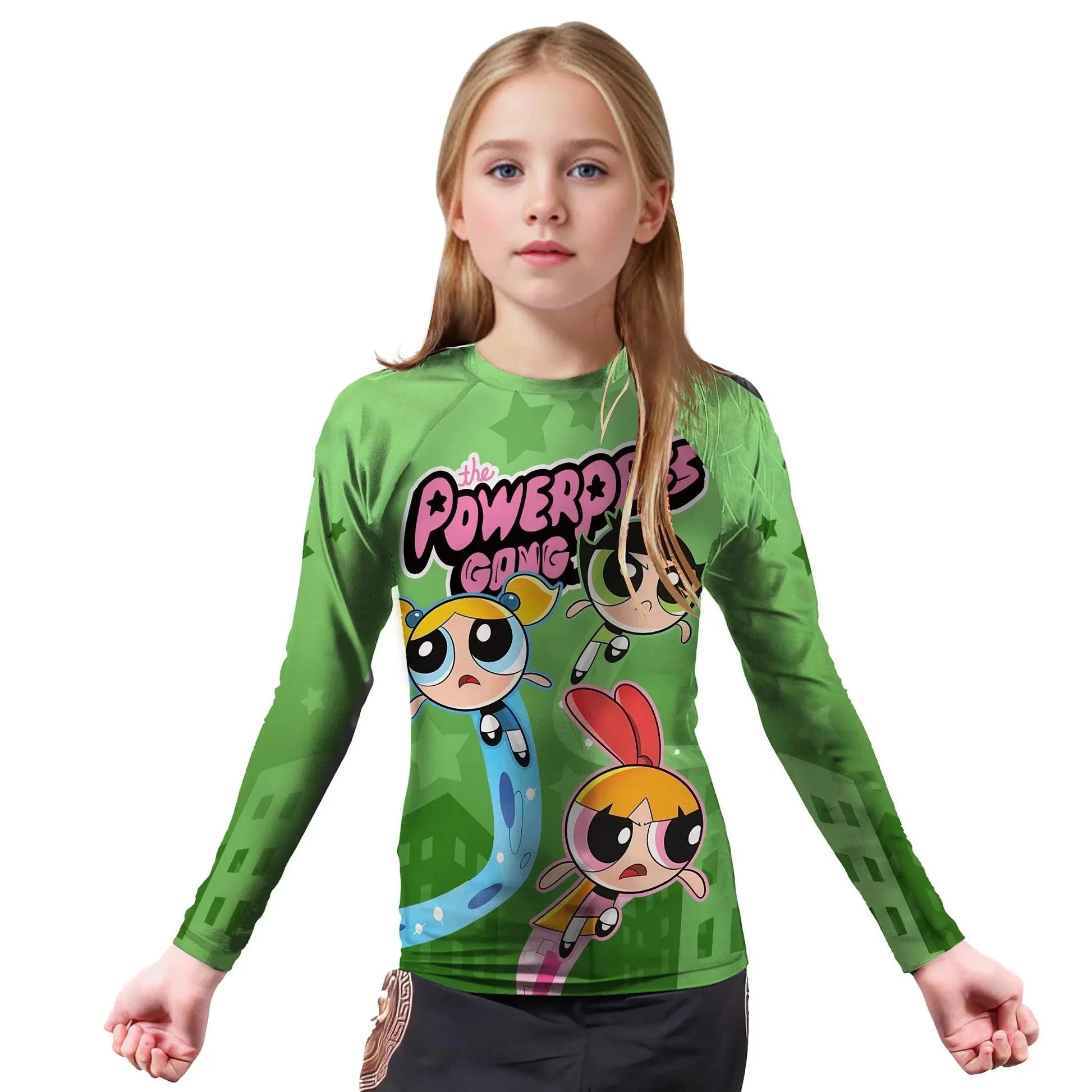 The Powerpuff Girls Kids Rash Guard
