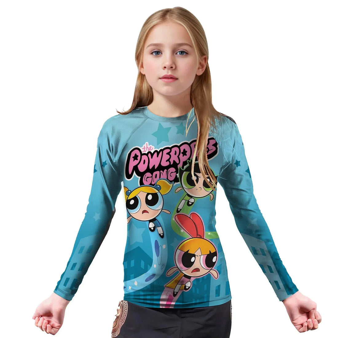 The Powerpuff Girls Kids Rash Guard