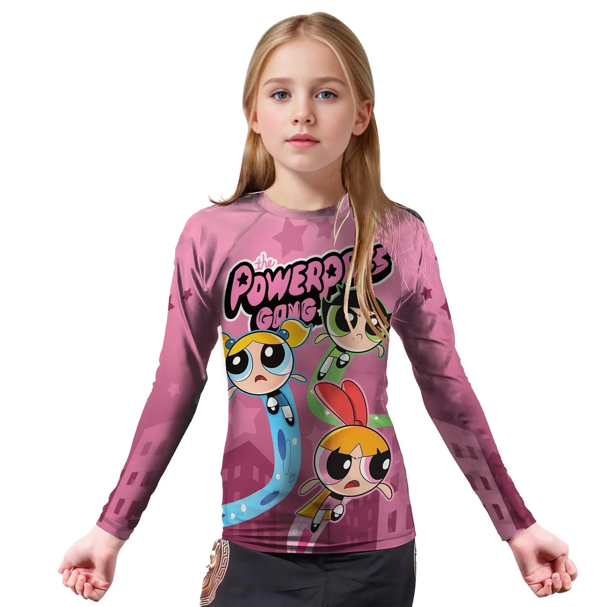 The Powerpuff Girls Kids Rash Guard